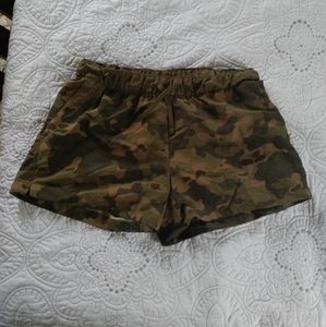 North Face women's camouflage shorts